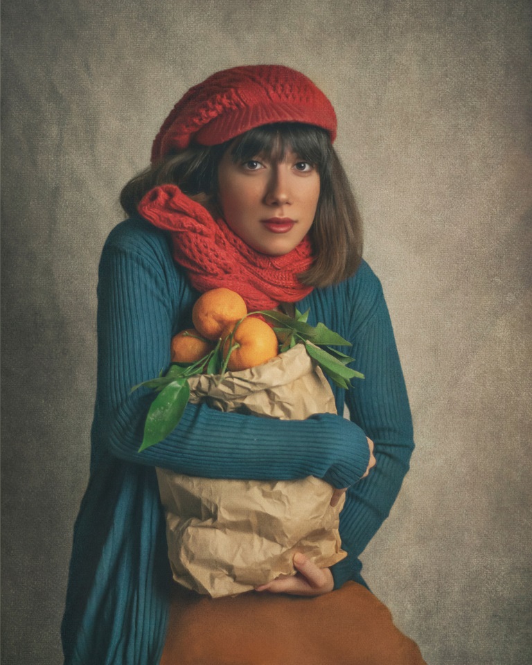 Orange Girl. Portrait Photographer